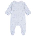 Baby Boys Blue Logo Babygrow, 2, hi-res