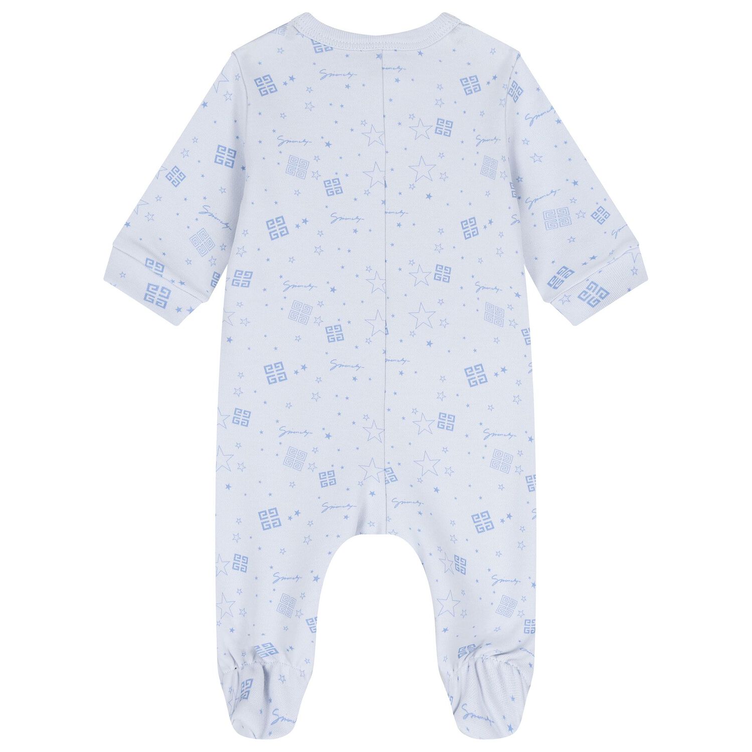 Baby Boys Blue Logo Babygrow, 2, hi-res