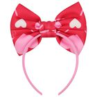 Girls Red & Pink Heart Headband, 1, hi-res