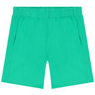 Boys Green Jersey Shorts, 1, hi-res
