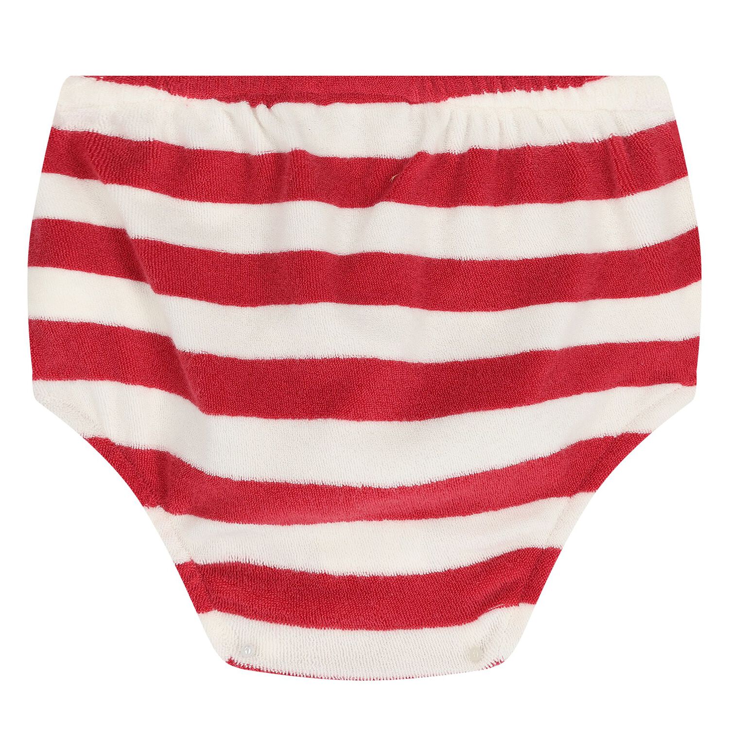 Baby Girls Ivory & Red Striped Dress Set, 1, hi-res