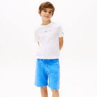 Boys White & Blue Shorts Set, 3, hi-res