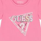 Girls Pink Logo T-Shirt, 3, hi-res