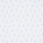 Baby Boys White & Blue Teddy Bear Time Blanket, 1, hi-res