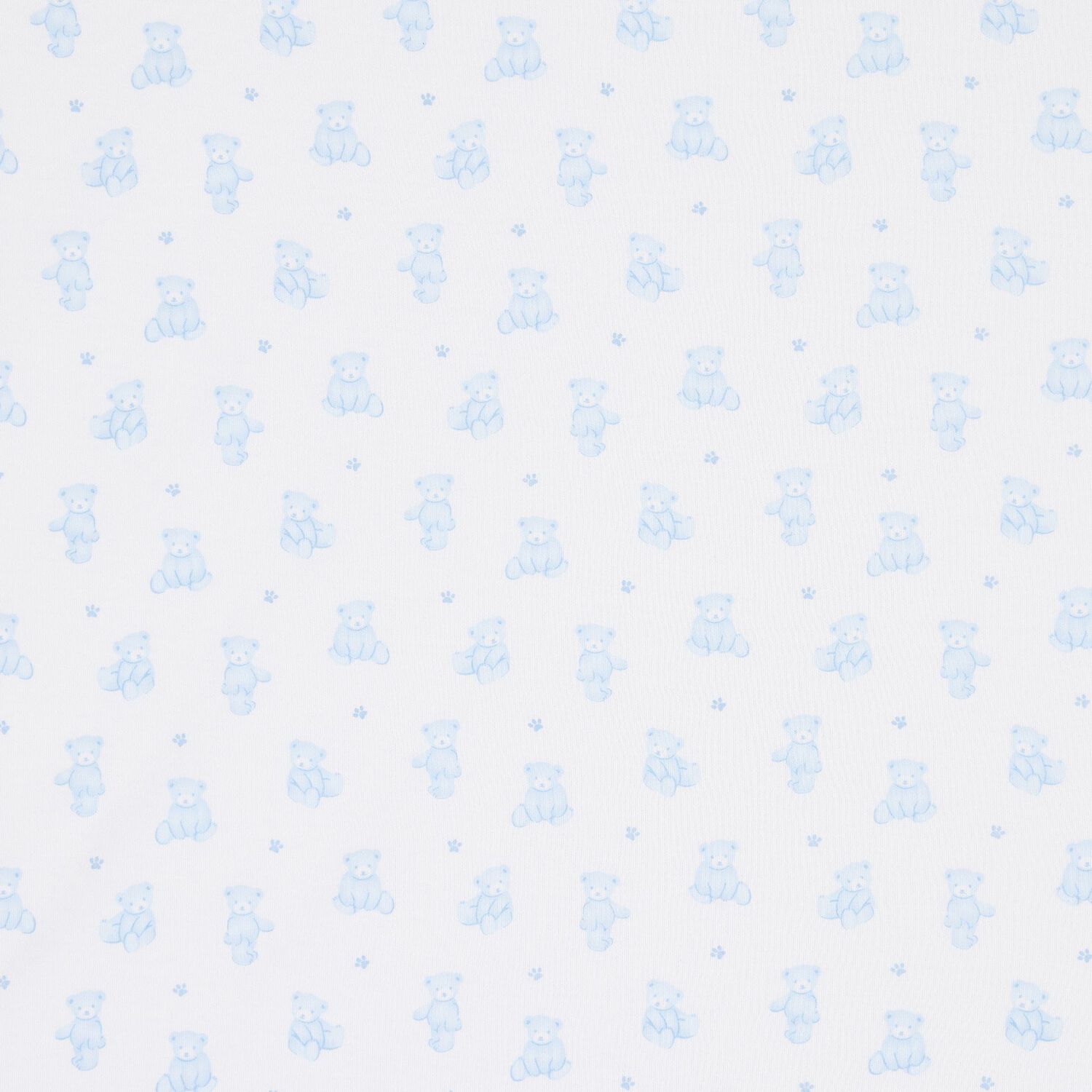 Baby Boys White & Blue Teddy Bear Time Blanket, 1, hi-res image number null