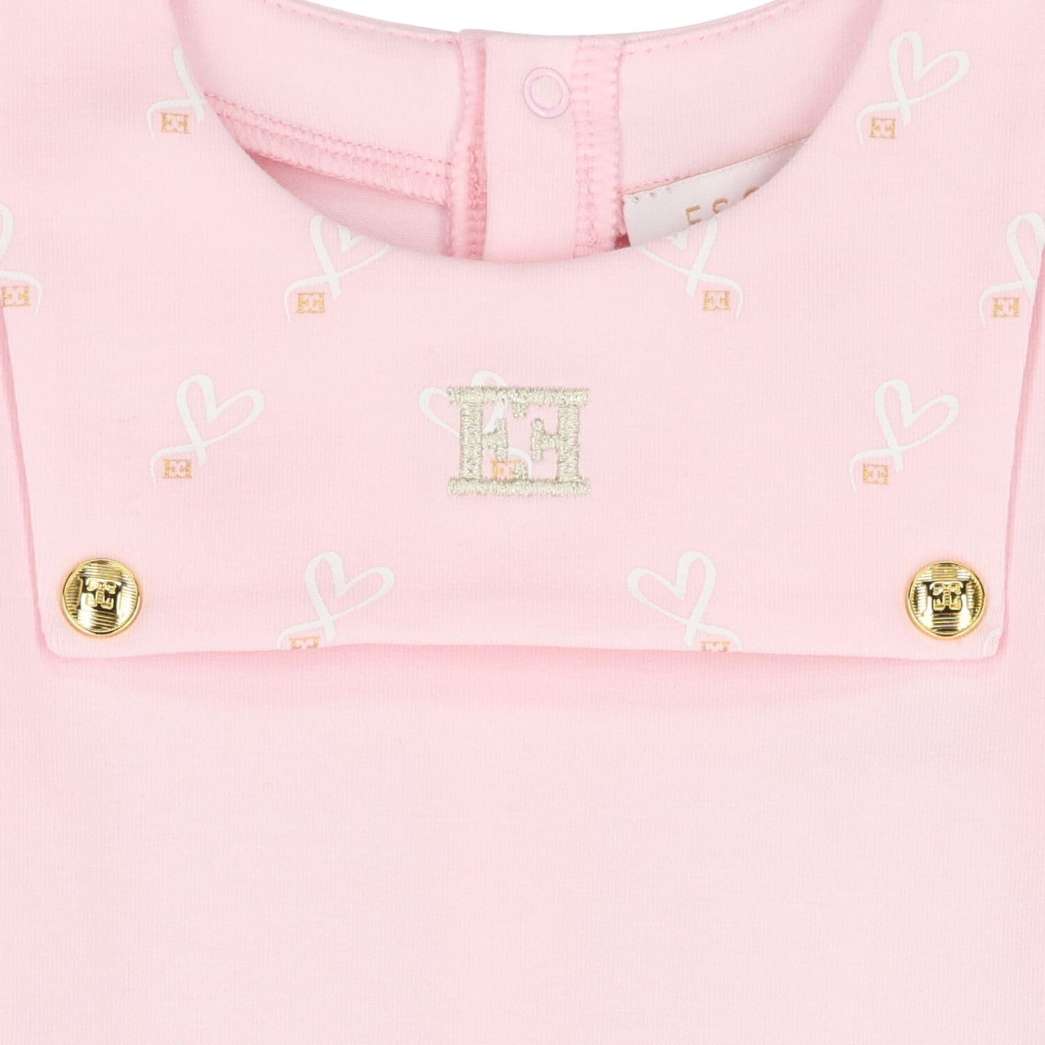 Baby Girls Pink Logo Babygrow, 2, hi-res