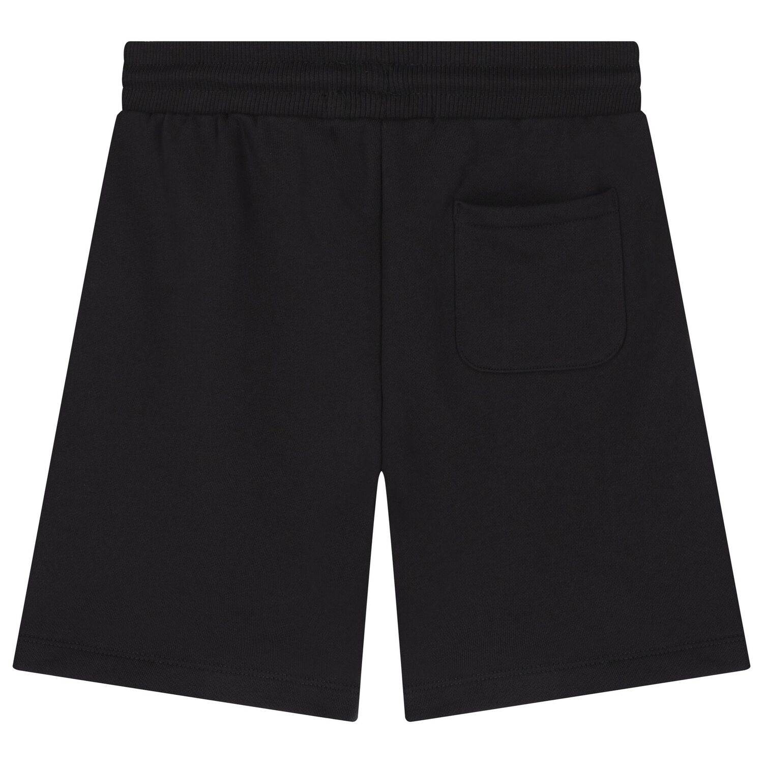 Boys Black Logo Jersey Shorts, 1, hi-res
