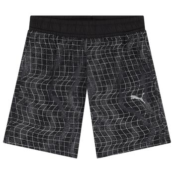 Boys Black Logo Shorts