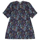 Girls Navy Blue Logo Dress, 1, hi-res