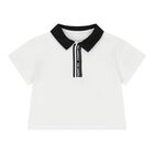 Baby Boys White & Blue Ikonik Shorts Set, 1, hi-res