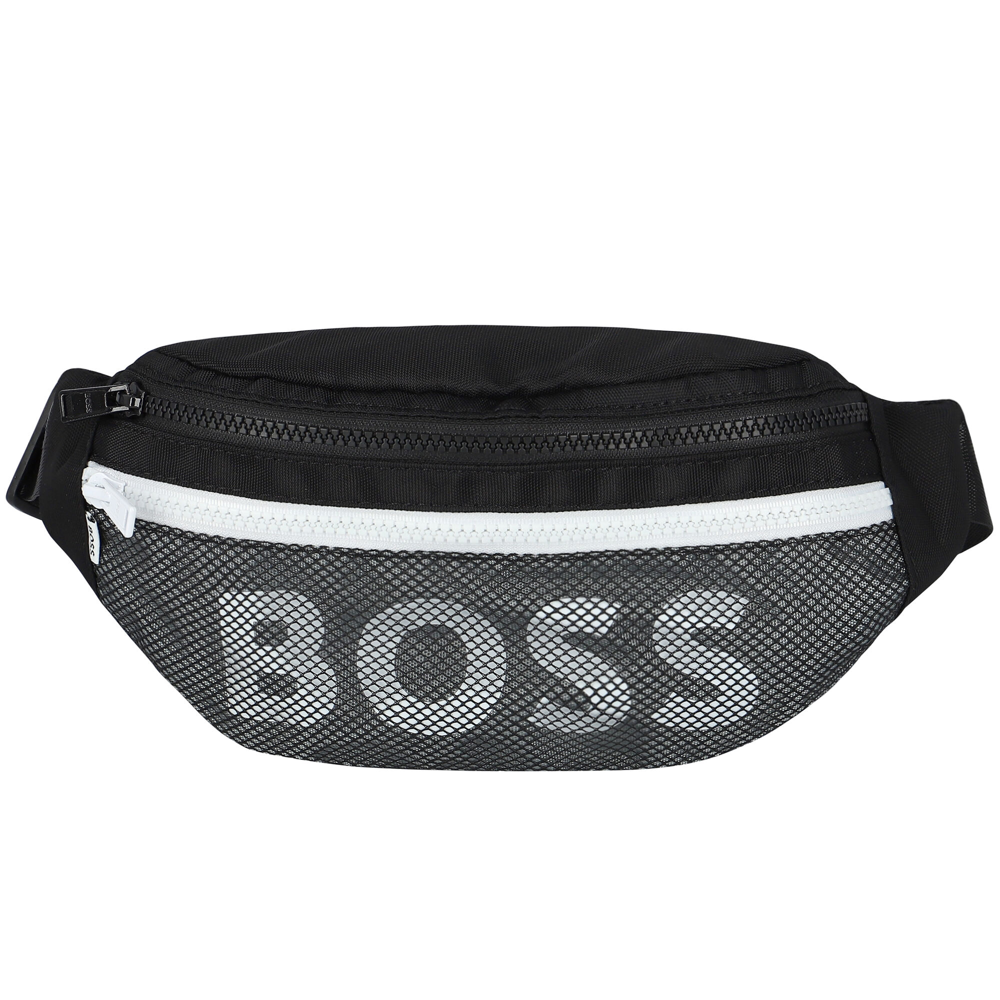 BOSS Boys Black Logo Belt Bag Junior Couture UK
