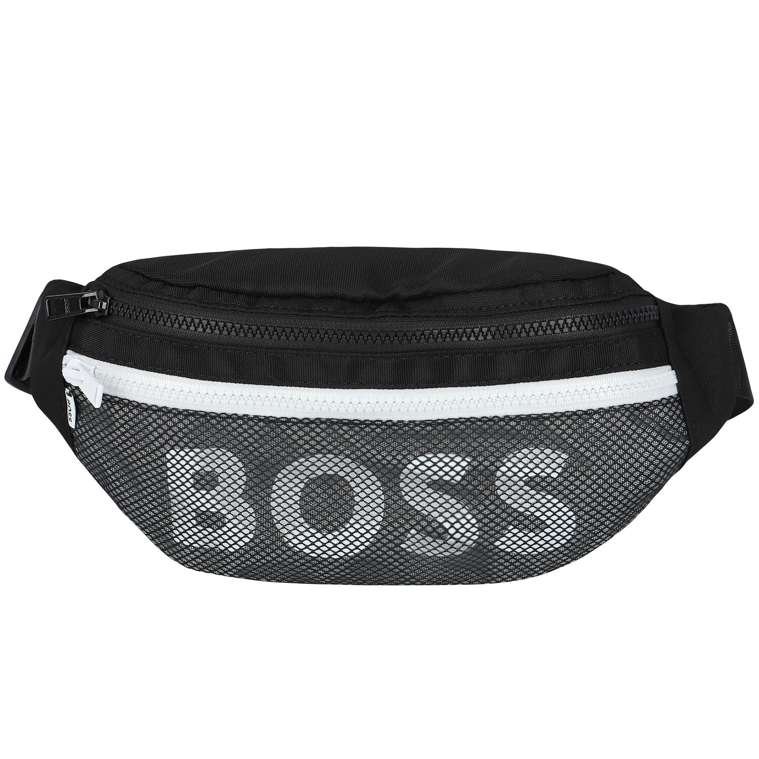 Boys Black Logo Belt Bag, 1, hi-res