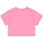 Girls Pink Logo T-Shirt, 1, hi-res