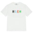 Boys White Logo T-Shirt, 1, hi-res
