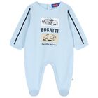 Baby Boys Blue Logo Babygrow, 2, hi-res