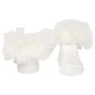 Baby Girls Ivory Headband & Socks Set, 1, hi-res