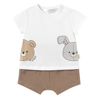 Baby Boys Bear & Rabbit Shorts Set