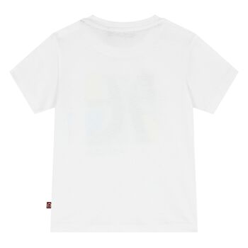 Younger Boys White Logo T-Shirt