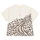 Girls Ivory Logo T-Shirt, 1, hi-res