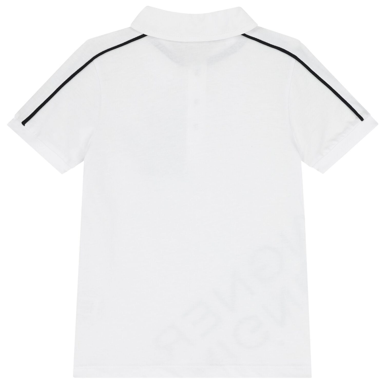 Boys White Logo Polo Shirt, 1, hi-res image number null
