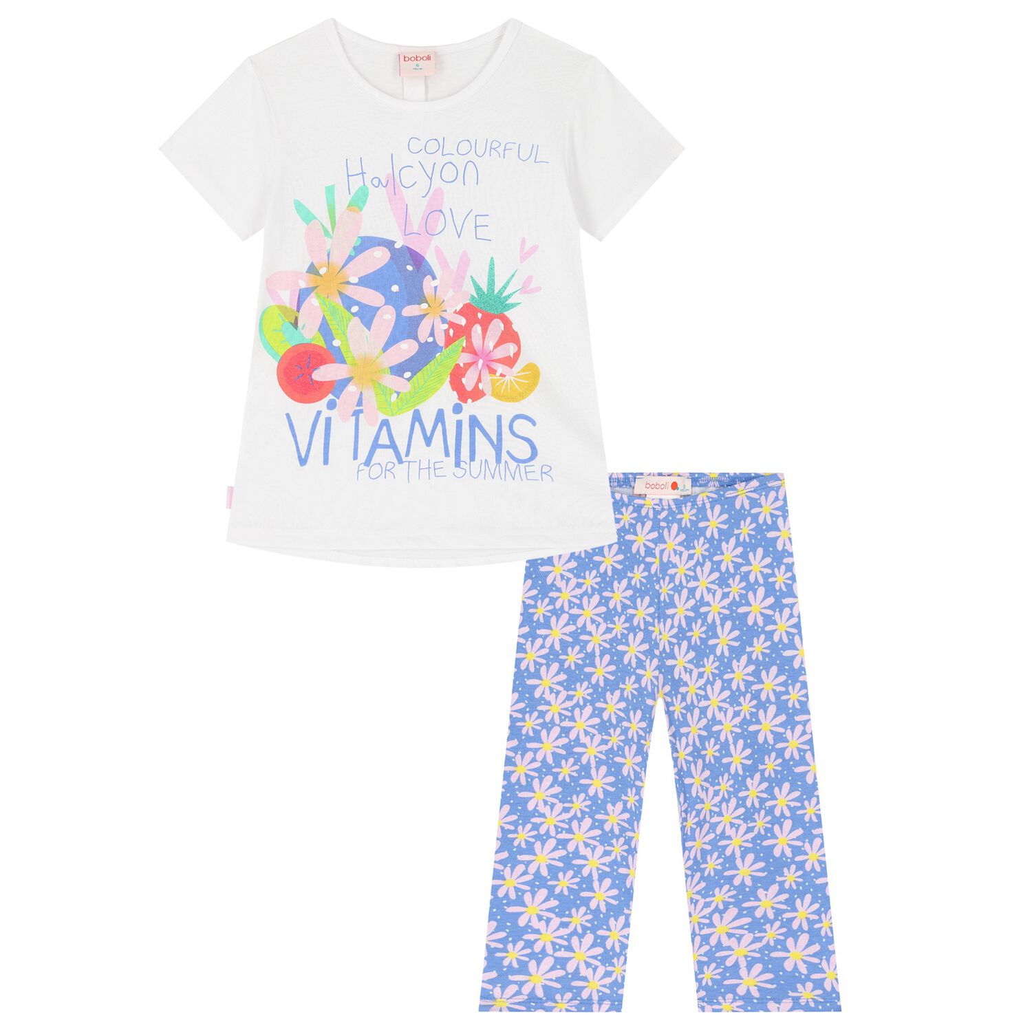 Girls Floral Leggings Set, 1, hi-res