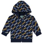 Younger Boys Navy Blue Logo Tracksuit, 1, hi-res