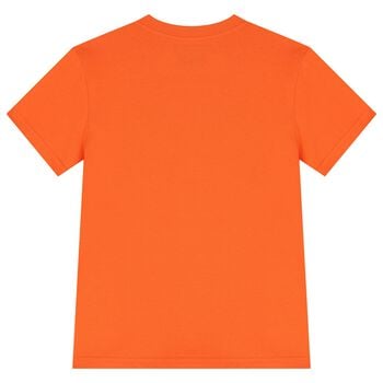 Boys Orange Logo T-Shirt