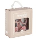 Baby Girls Pink Flower Pre Walker Shoes, 2, hi-res