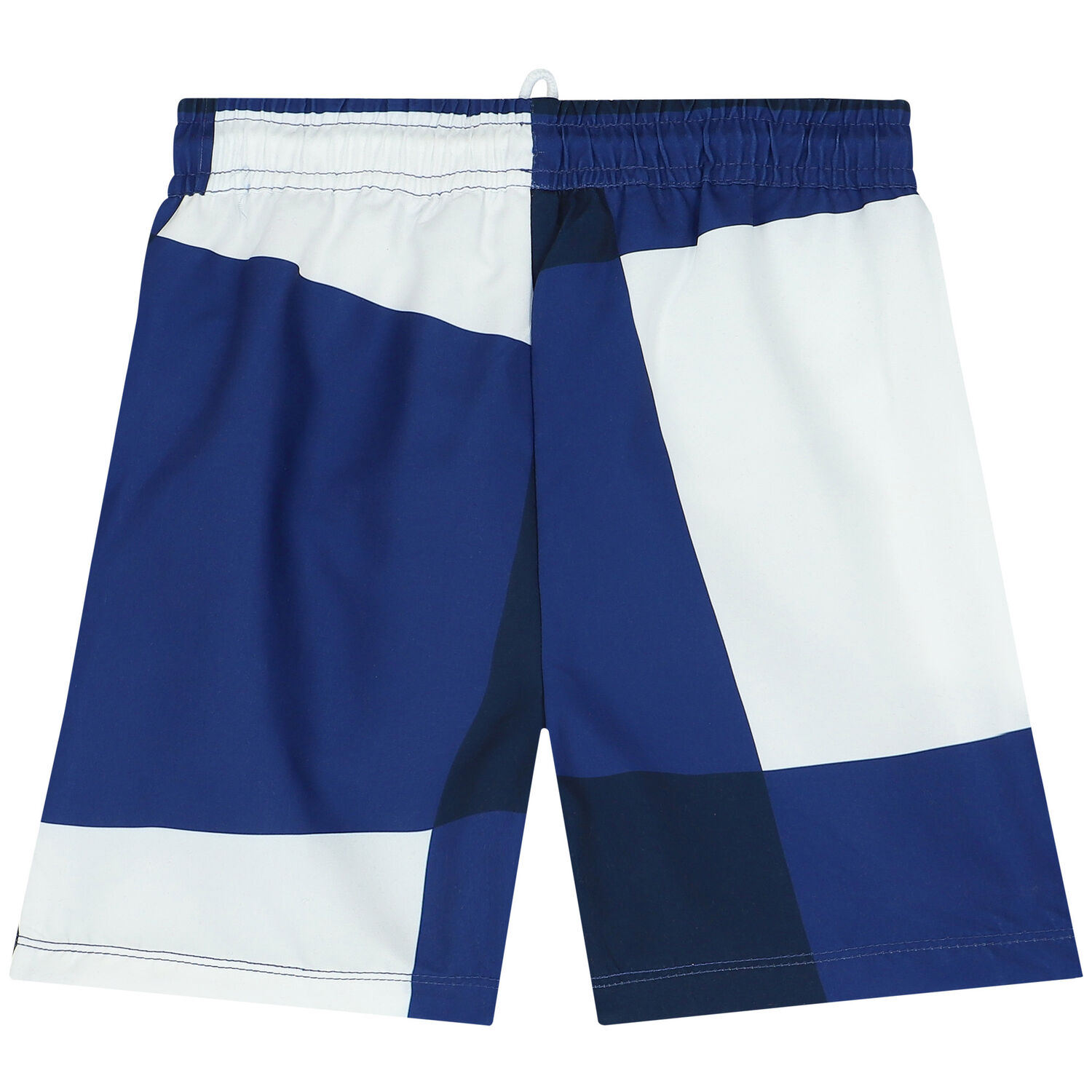 Boys Blue Printed Swim Shorts, 1, hi-res