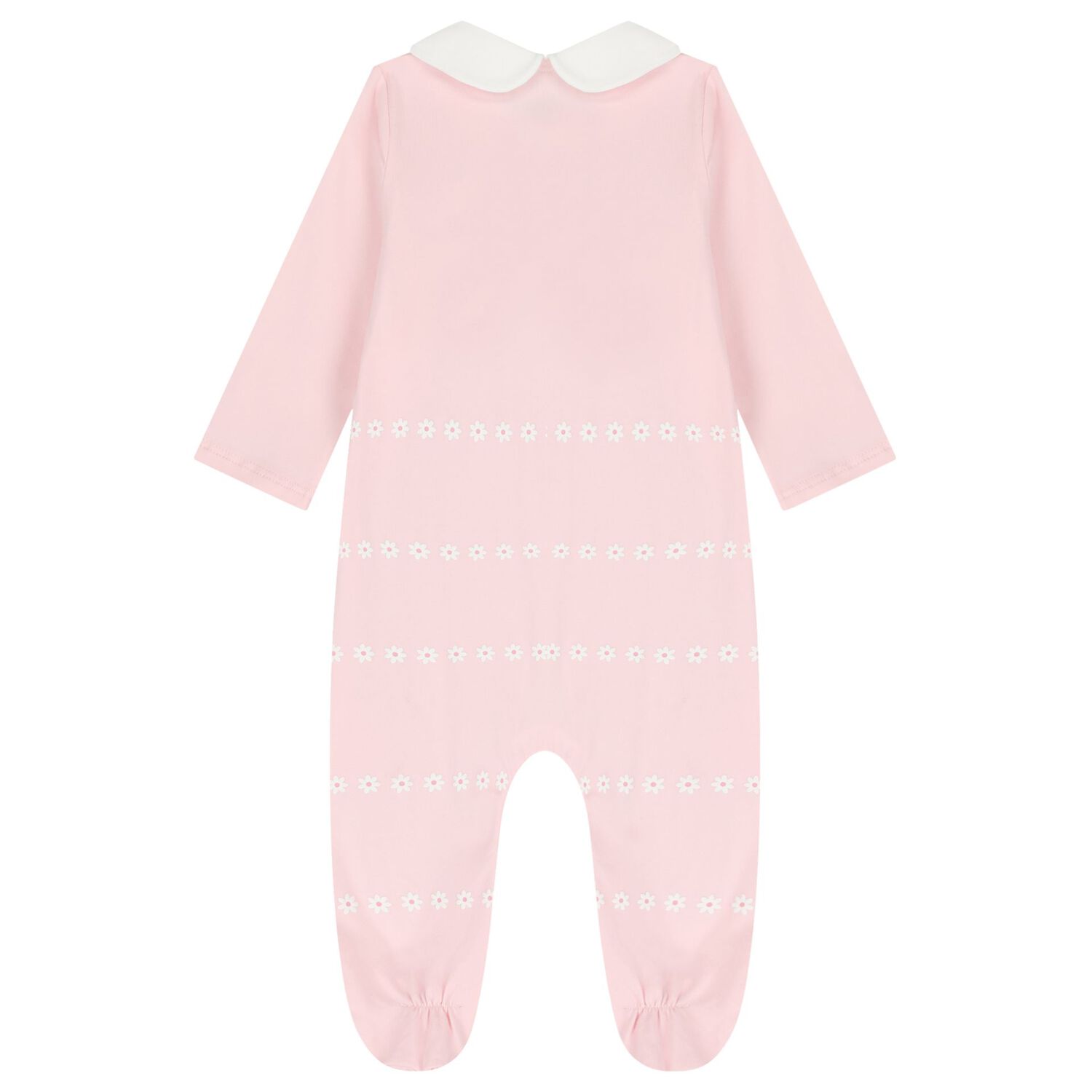 Baby Girls Ivory & Pink Babygrows ( 2-Pack ), 1, hi-res