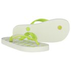 Ivory & Green Logo Flip Flops, 1, hi-res