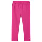 Girls Pink Logo Leggings, 3, hi-res