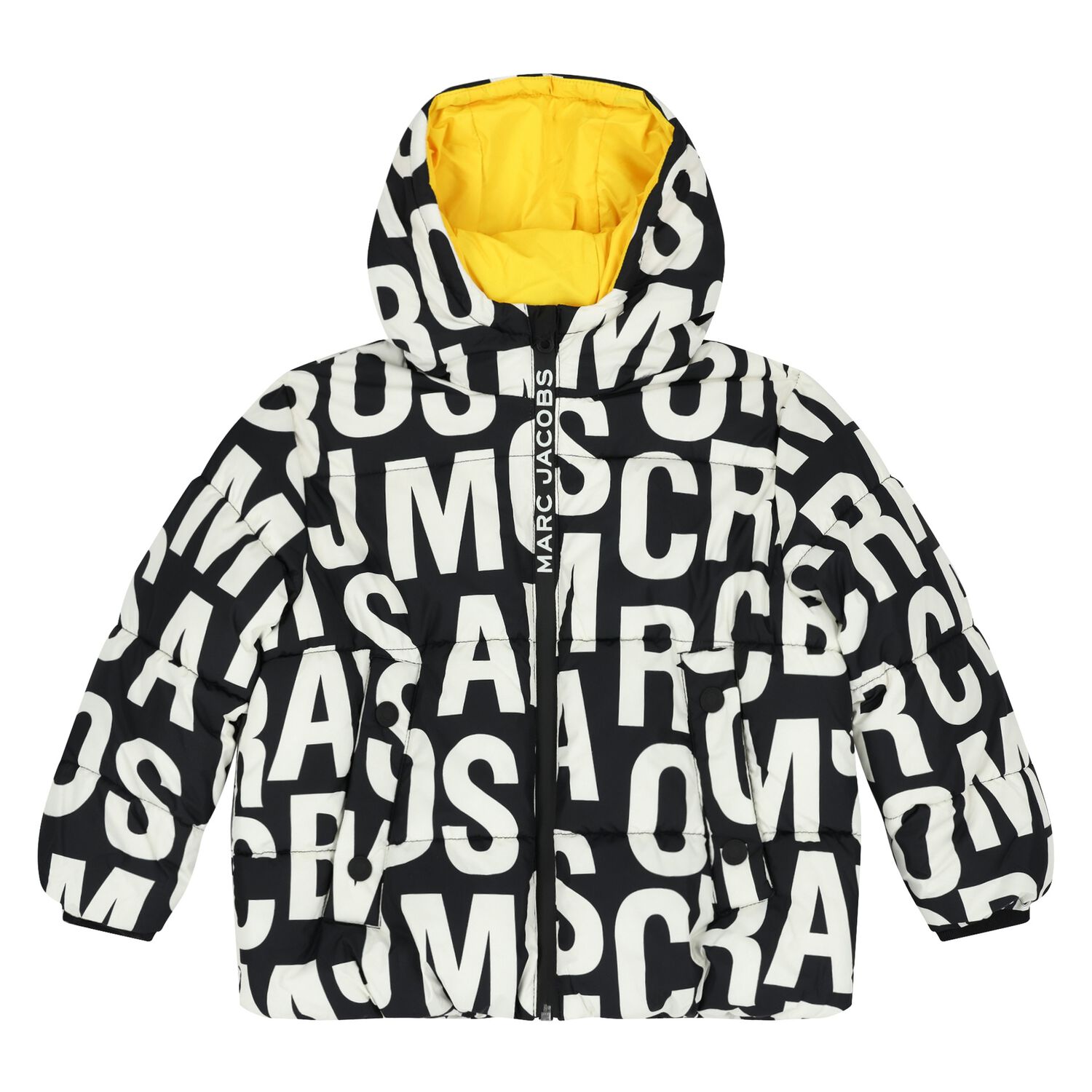 Black & White Logo Puffer Jacket, 1, hi-res image number null