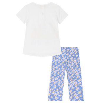 Girls Floral Leggings Set