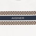 Younger Boys White Logo T-Shirt, 1, hi-res