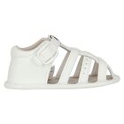 Baby Boys White Sandals, 1, hi-res