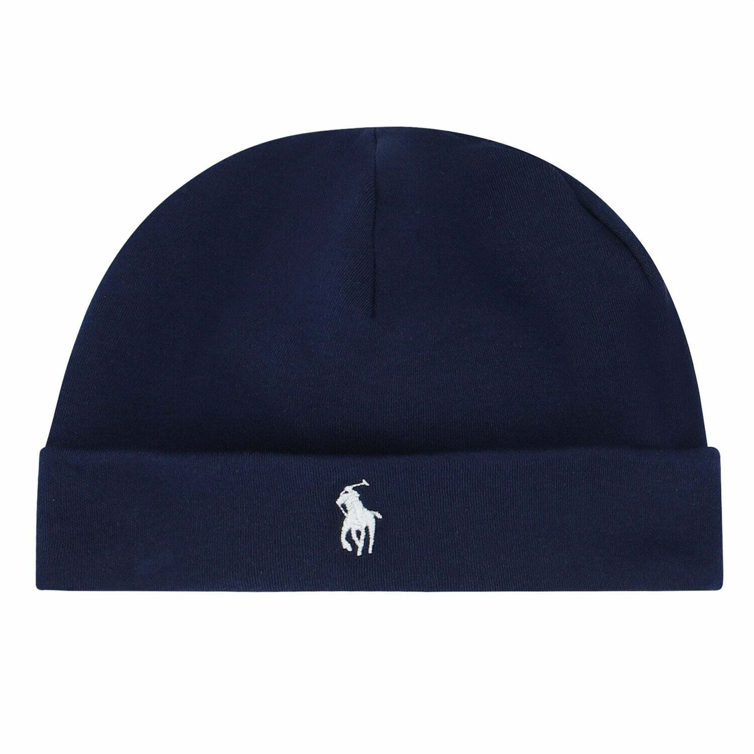 Baby Boys Navy Logo Hat, 2, hi-res