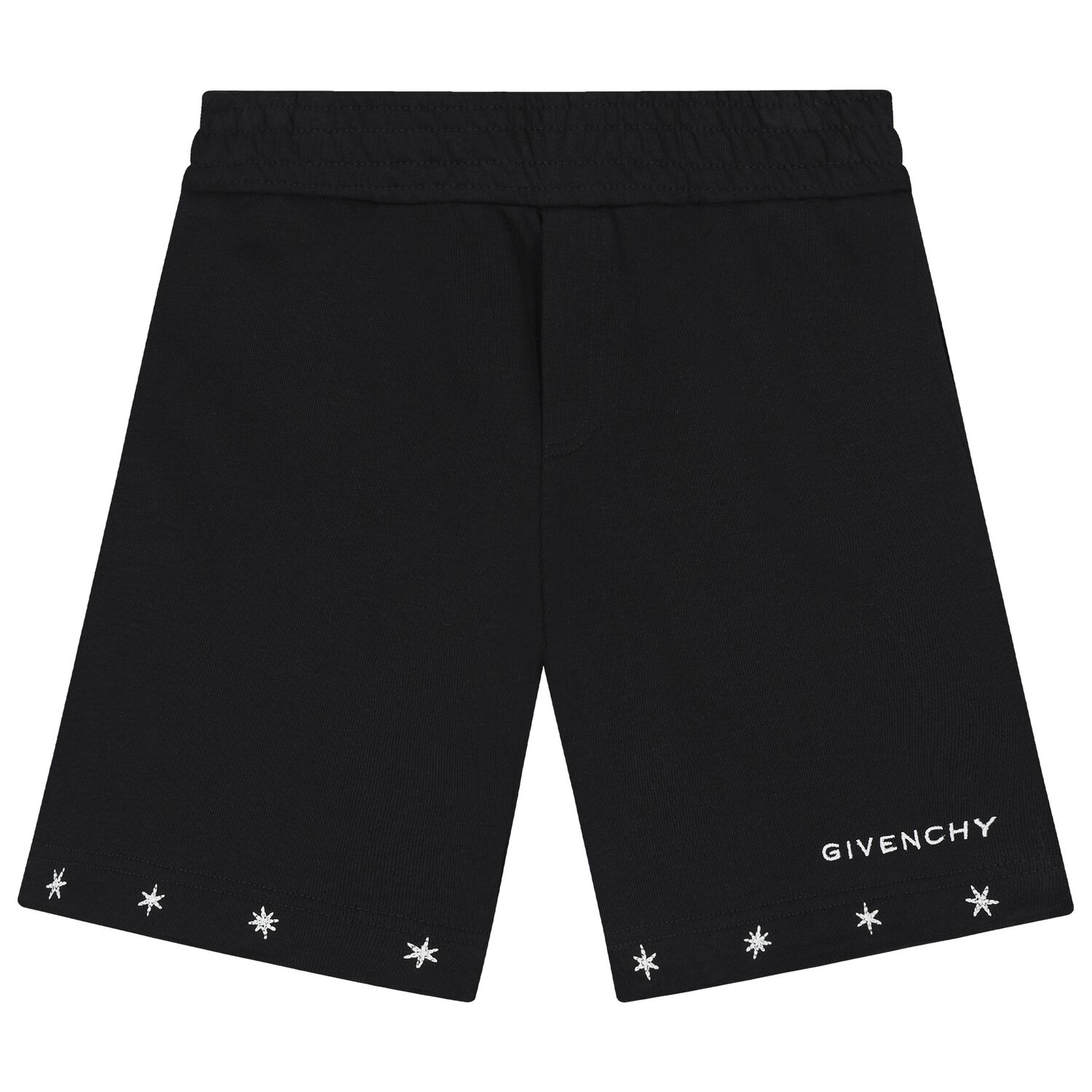 Boys Black Logo Shorts, 1, hi-res