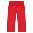 Younger Girls Ivory & Red Tracksuit Set ( 3 Piece ), 1, hi-res