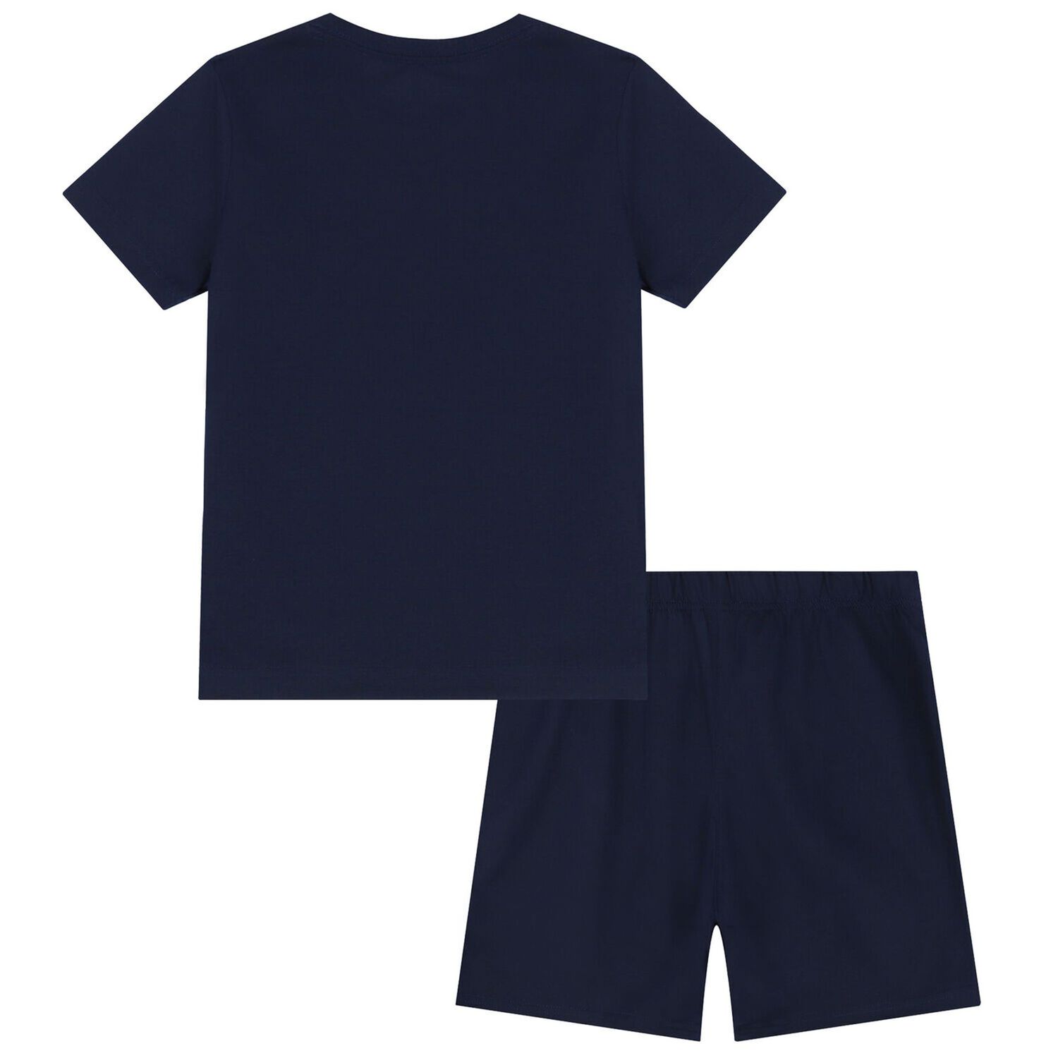 Boys Navy Logo Pyjamas, 1, hi-res
