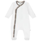 White Logo Babygrow Gift Set, 1, hi-res