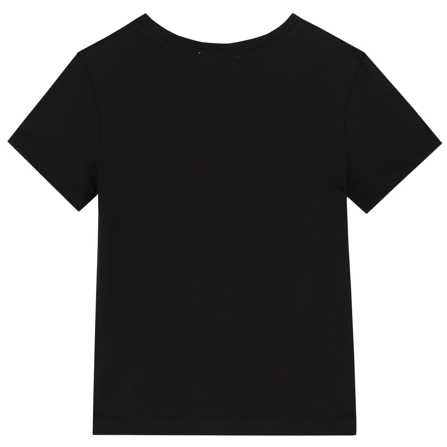 Girls Black Logo T-Shirt, 9, hi-res