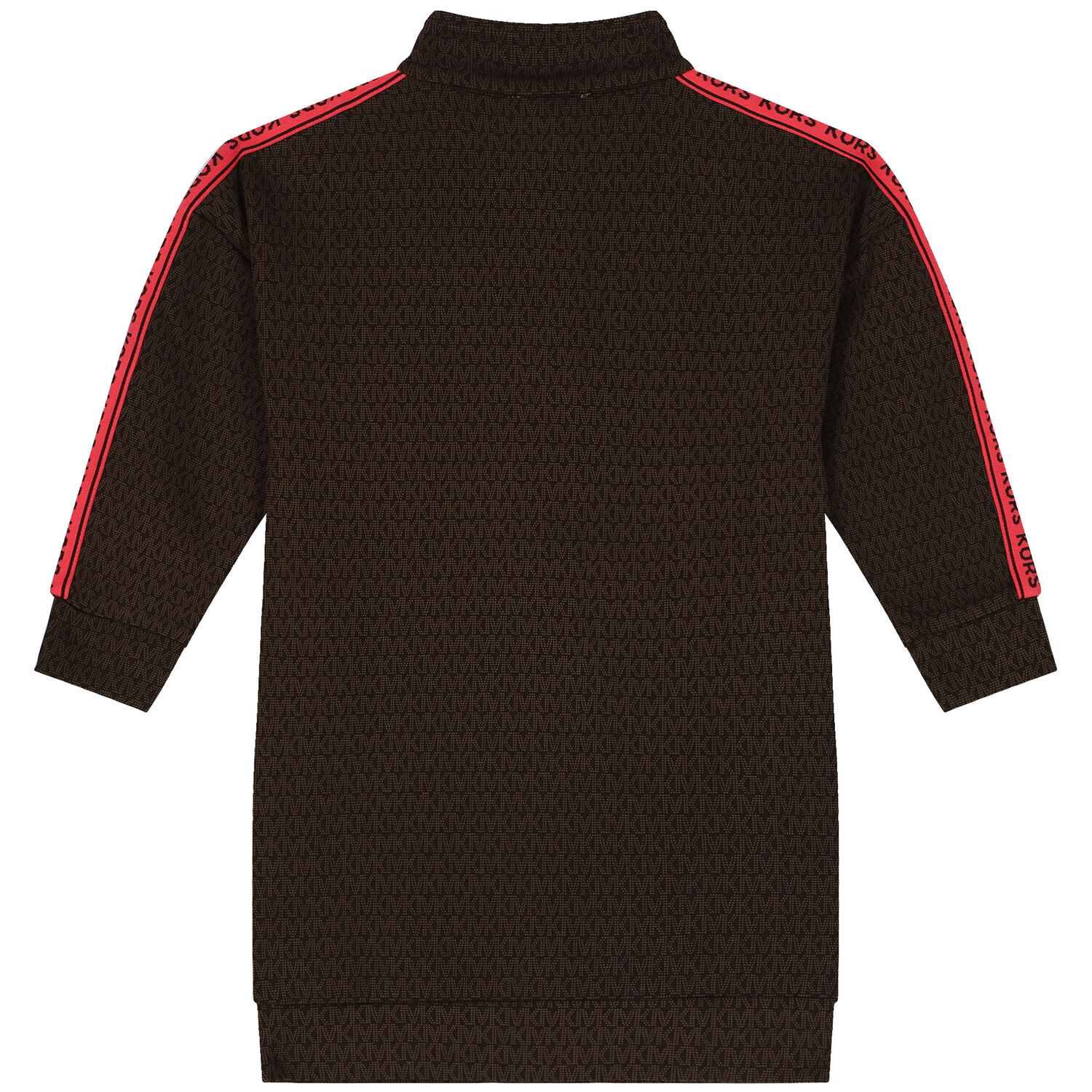 Girls Brown Logo Sweatshirt Dress, 1, hi-res