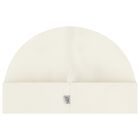 Baby Girls Ivory & Gold Logo Hat, 1, hi-res