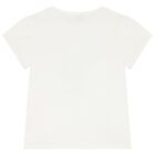 Girls Ivory Flower T-Shirt, 1, hi-res