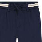 Younger Boys Navy Blue Trousers, 2, hi-res