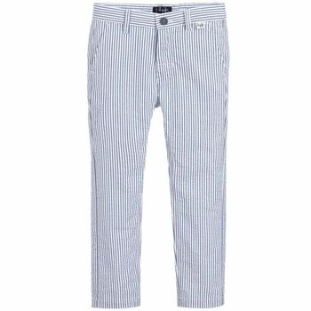 Boys Blue & White Trousers