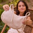 Girls Beige Embellished Handbag, 1, hi-res
