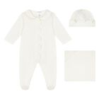 Ivory Scalloped Babygrow Gift Set, 1, hi-res