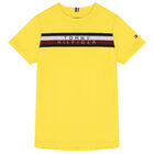 Boys Yellow Logo T-Shirt, 3, hi-res